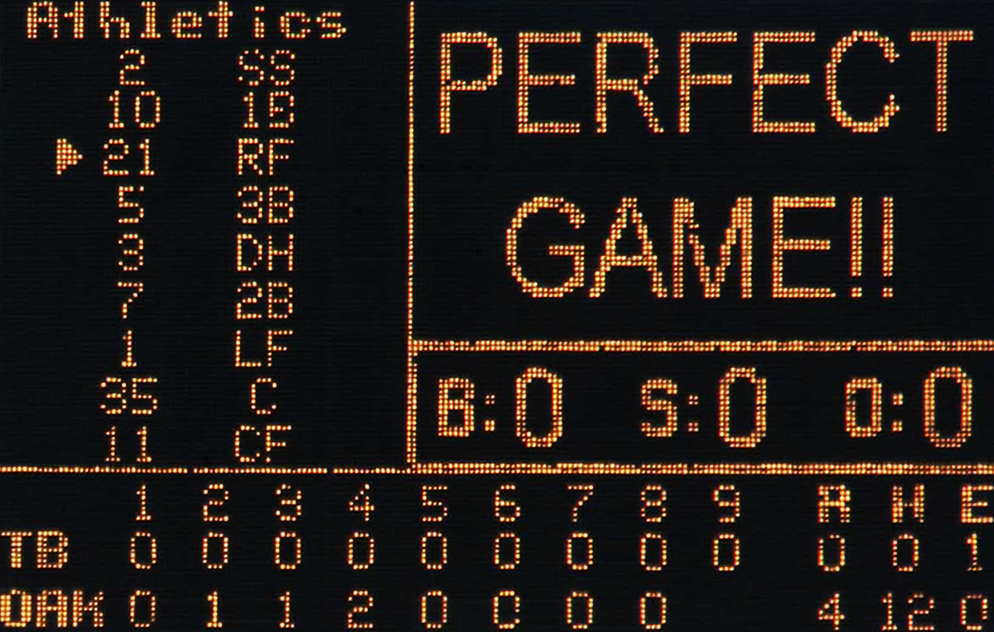 Dallas Braden Perfect Game Commemorative Card