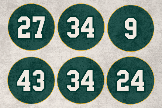 Retired Numbers Commemorative Card